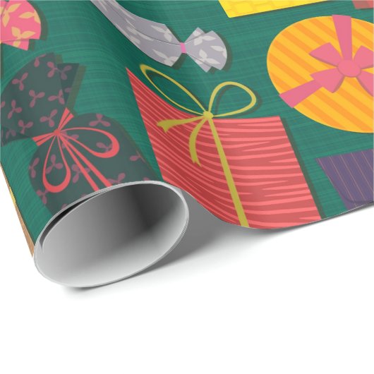 Papier Cadeau Présentations multicolores (Coin rond)