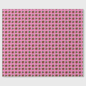 Papier Cadeau Présente et Holly_pink (Plat)