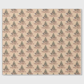 Papier Cadeau Presents Under The Christmas Tree Wrapping Paper (Plat)