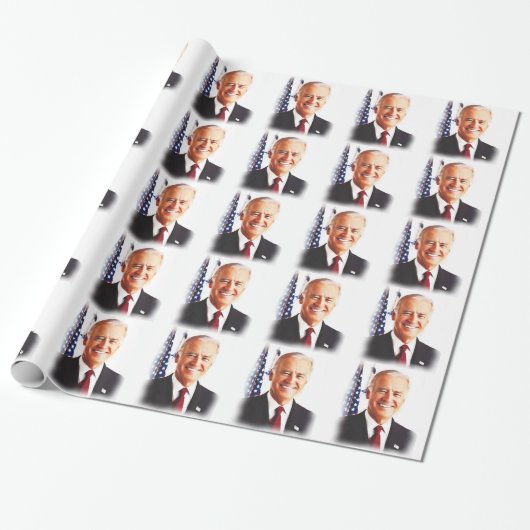 Papier Cadeau Président des États-Unis Joe Biden (Déroulé)