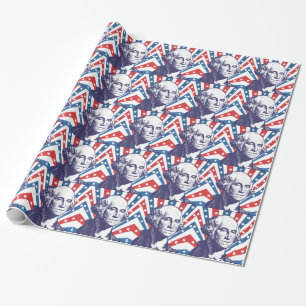 Papier Cadeau président George Washington