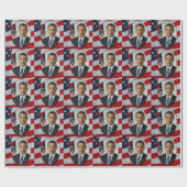 PAPIER CADEAU PRÉSIDENT OBAMA-WRAPPING PAPER (Plat)