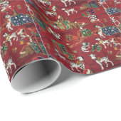 Papier Cadeau Presse Dalmatian (Coin rond)