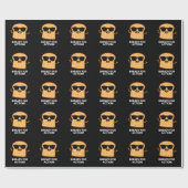 Papier Cadeau Prêt À L'Action Fantaisie Pain Pun Dark BG (Plat)