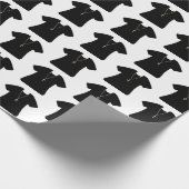 Papier Cadeau Prêtre noir et blanc ou uniforme du pasteur (Coin)