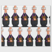 Papier Cadeau Prêtre tenant la Bible IFunny Caractère du clergé (Plat)