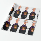 Papier Cadeau Prêtre tenant la Bible IFunny Caractère du clergé (Déroulé)