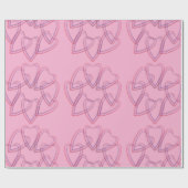 Papier Cadeau Pretty heart circle pattern (Plat)