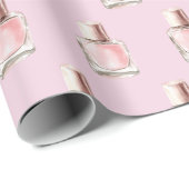 Papier Cadeau Pretty in Pink Nail Polish Bridal Shower (Coin rond)