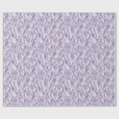 Papier Cadeau Pretty Lavender Flowers Birthday (Plat)