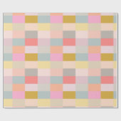 Papier Cadeau Pretty Pastels Simple Motif géométrique (Plat)
