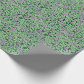 Papier Cadeau Pretty Purple Floral Pattern (Coin)