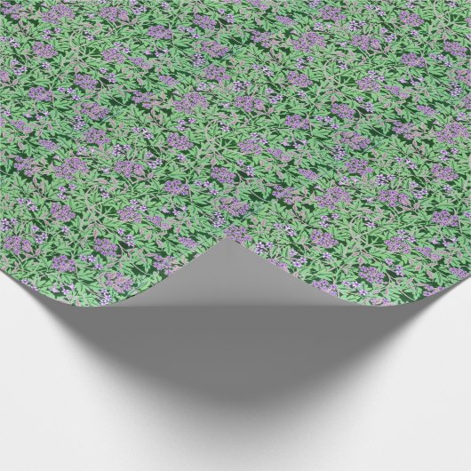 Papier Cadeau Pretty Purple Floral Pattern (Coin)