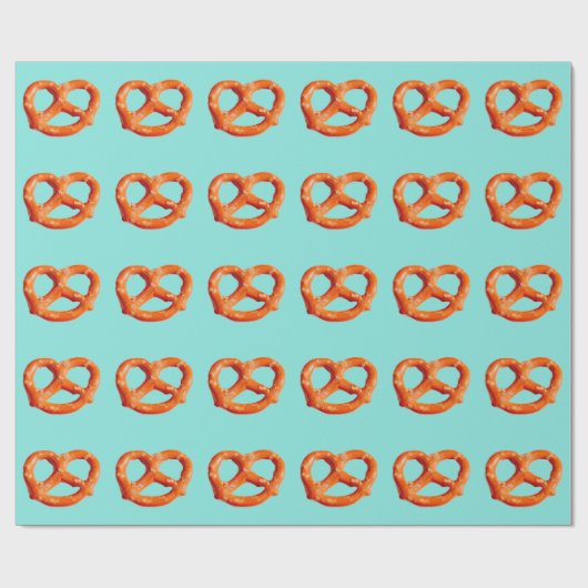Papier Cadeau Pretzel Party 4Pam Turquoise (Plat)