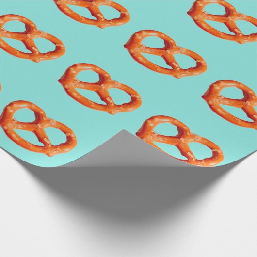 Papier Cadeau Pretzel Party 4Pam Turquoise (Coin)