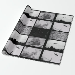 Papier Cadeau Preuves d'Aliens Aliens et ovnis enveloppant du pa