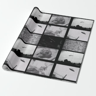 Papier Cadeau Preuves d'Aliens Aliens et ovnis enveloppant du pa