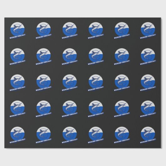 Papier Cadeau Prévisions de week-end 100% de chances (Plat)