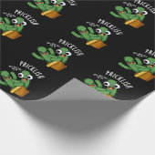 Papier Cadeau Pricklish Funny Cactus Puns Dark BG (Coin)