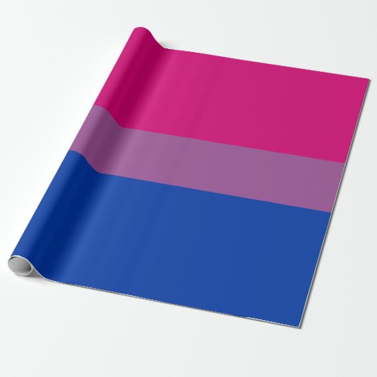 Papier Cadeau Pride bisexuelle (Bi Drapeau) (Déroulé)