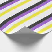 Papier Cadeau Pride non binaire (Coin)