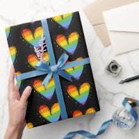 Pride Rainbow LGBTQ Mariage cardiaque