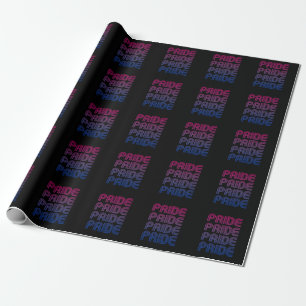 Papier Cadeau Pride rétro bisexuelle