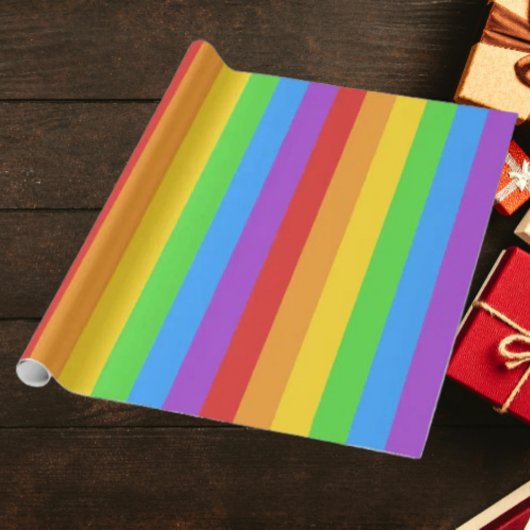 Papier Cadeau Pride Spectrum : Drapeau Arc-en-Ciel