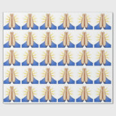 Papier Cadeau prier émoji (Plat)
