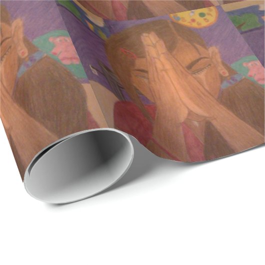 Papier Cadeau prière (Coin rond)