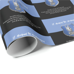 Papier Cadeau Prière à l'Archange Saint Michel en pensant à vous