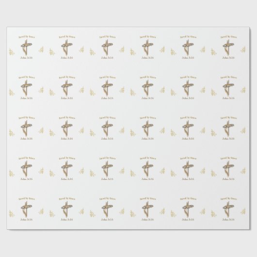 Papier Cadeau Prière chrétienne  (Plat)