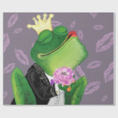 Papier Cadeau Prince de grenouille - Baiser (Plat)
