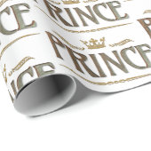 Papier Cadeau Prince de la Paix Jésus Christ Noël chrétien (Coin rond)