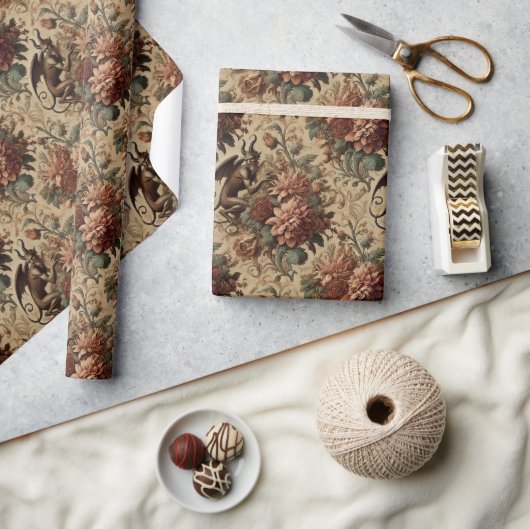 Papier Cadeau Prince des Pranks - Gothique Floral Bandana (Artisanat)