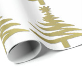 Papier Cadeau Prince d'or moderne (Coin rond)