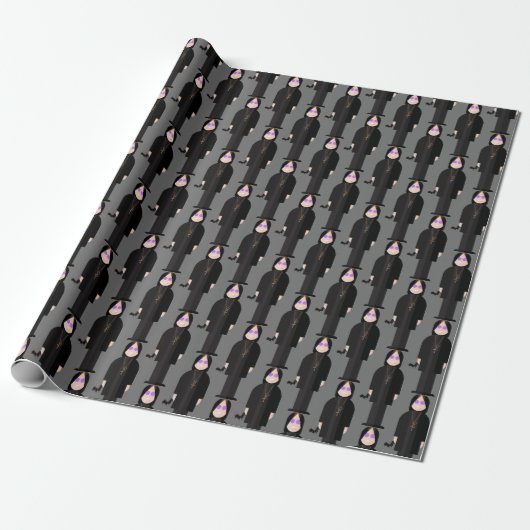 Papier Cadeau Prince of Darkness – Rock Legend Pattern Wrapping (Déroulé)