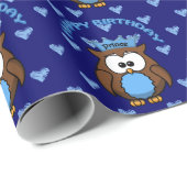 Papier Cadeau prince owl (Coin rond)