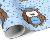 Papier Cadeau prince owl (Coin rond)
