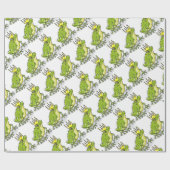 Papier Cadeau Prince princesse Sketch de grenouille (Plat)