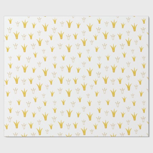 Papier Cadeau Princess Gold Crown (Plat)