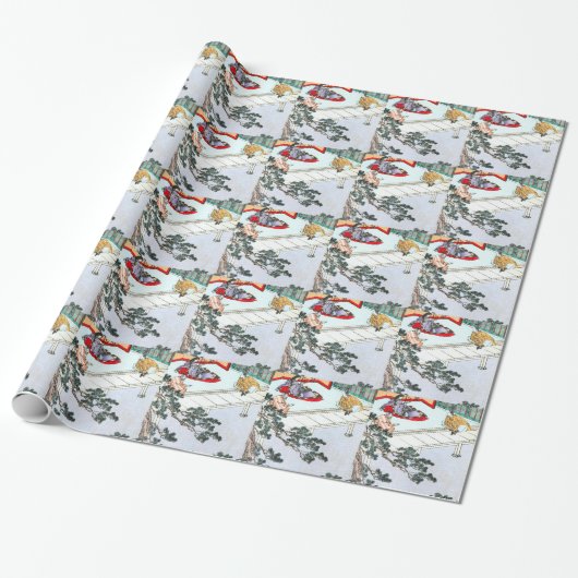 Papier Cadeau Princesse asiatique (Déroulé)