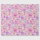 Papier Cadeau Princesse de conte de fées  (Plat)