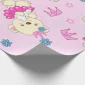 Papier Cadeau Princesse de l'ours rose (Coin)