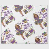 Papier Cadeau Princesse de Perles - Mardi Gras (Plat)