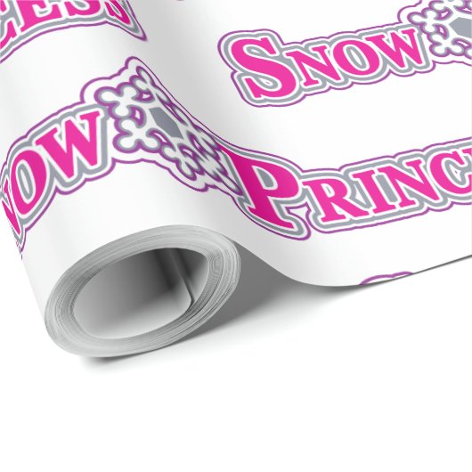 Papier Cadeau Princesse des neiges (Coin rond)