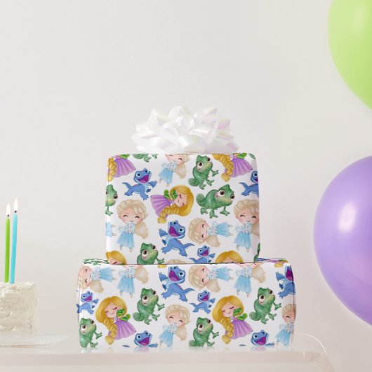 Papier Cadeau Princesse et animaux de compagnie  (Cadeaux de fête)