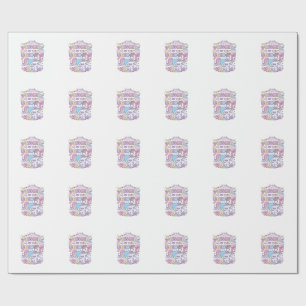 Papier Cadeau Princesse Licorne du Royaume Licorne Charmant POD