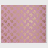Papier Cadeau Princesse Pastel Rose Rose Dragon d'or Fenix (Plat)