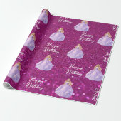 Papier Cadeau Princesse Violette  (Déroulé)